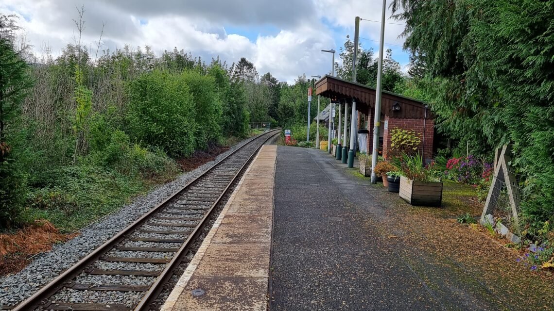 Llangammarch Wells village train station